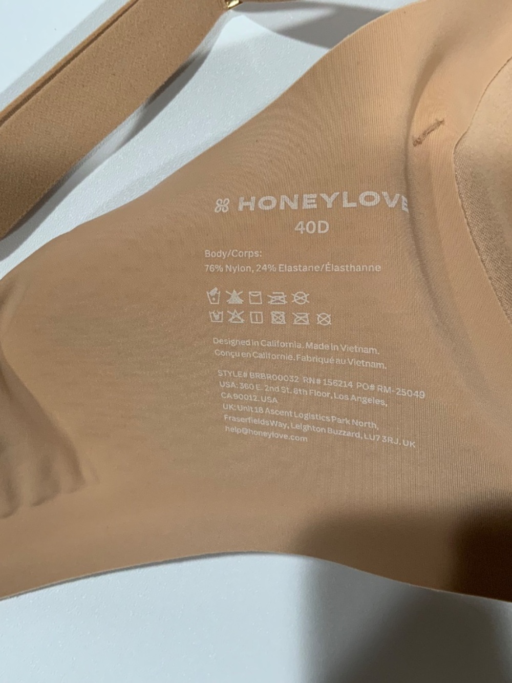 Honeylove Sz 40D Cloud Embrace Bra Sand - Picture 4 of 8